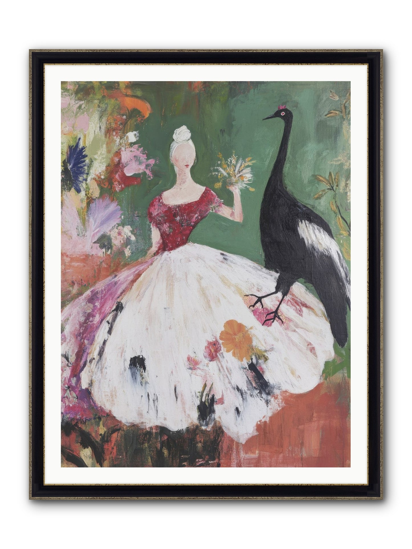 The Treasury Of Wonder Framed Print - Black & Gold 36x48