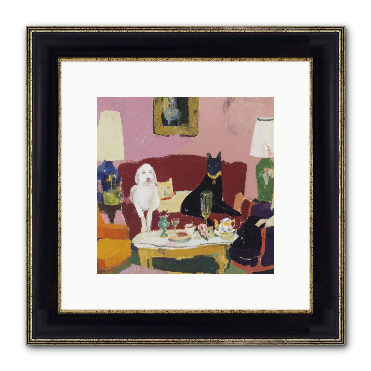 The Truce Framed Print - Black & Gold 10x10