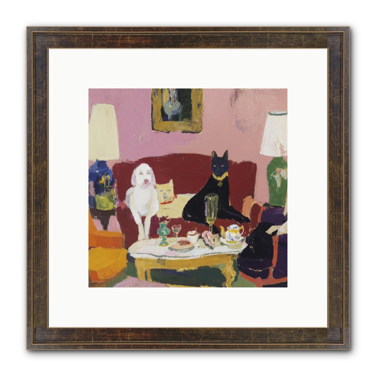 The Truce Framed Print - Slimwoods Black/Gold 10x10
