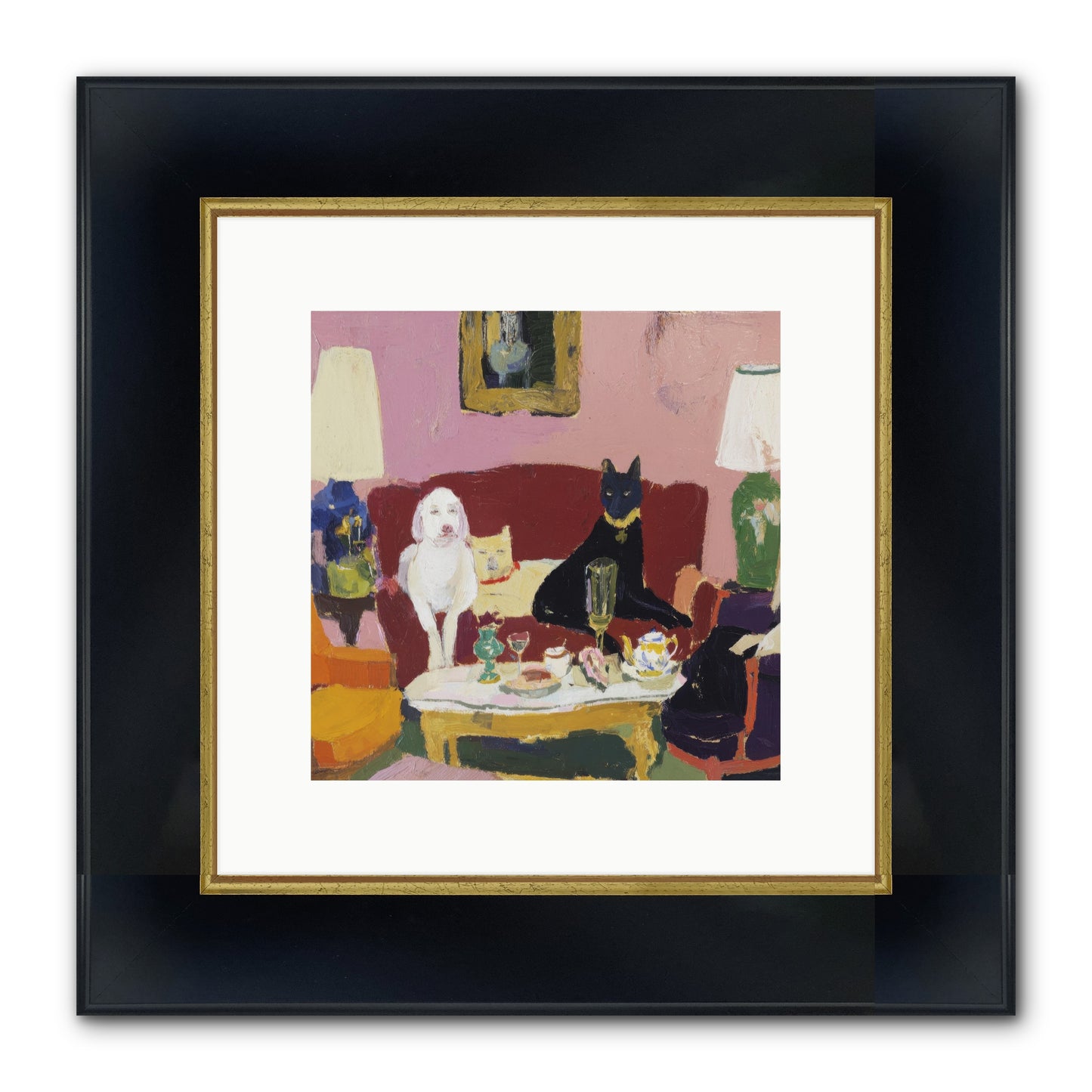 The Truce Framed Print - Wide Black w/Gold 10x10