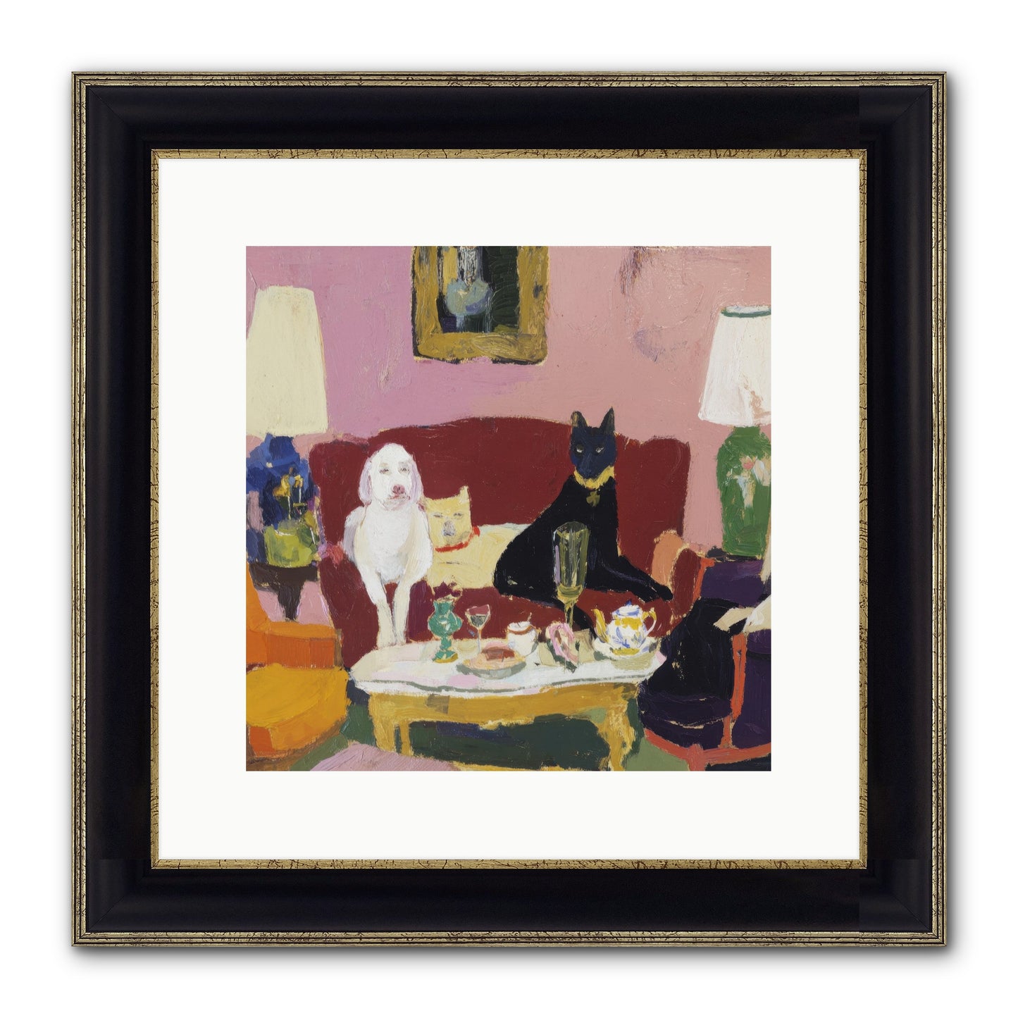 The Truce Framed Print - Black & Gold 12x12