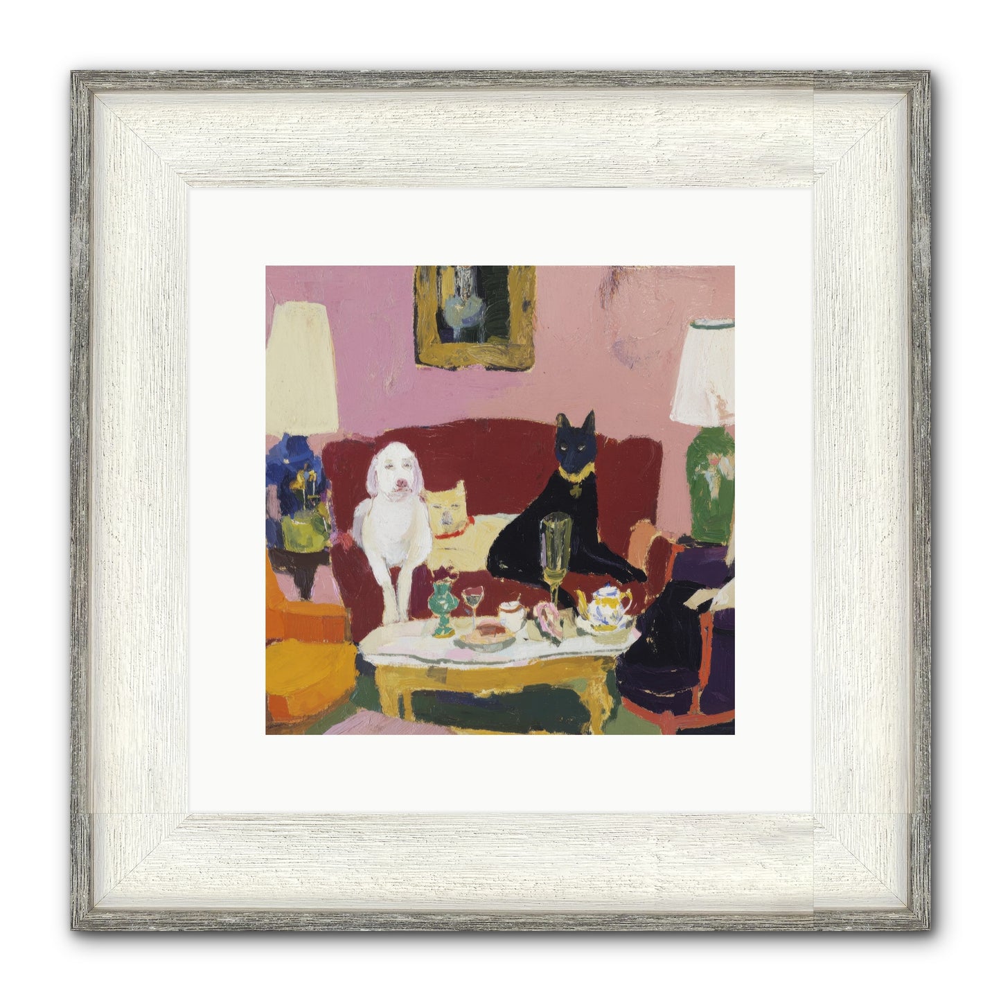 The Truce Framed Print - Driftwood White 12x12