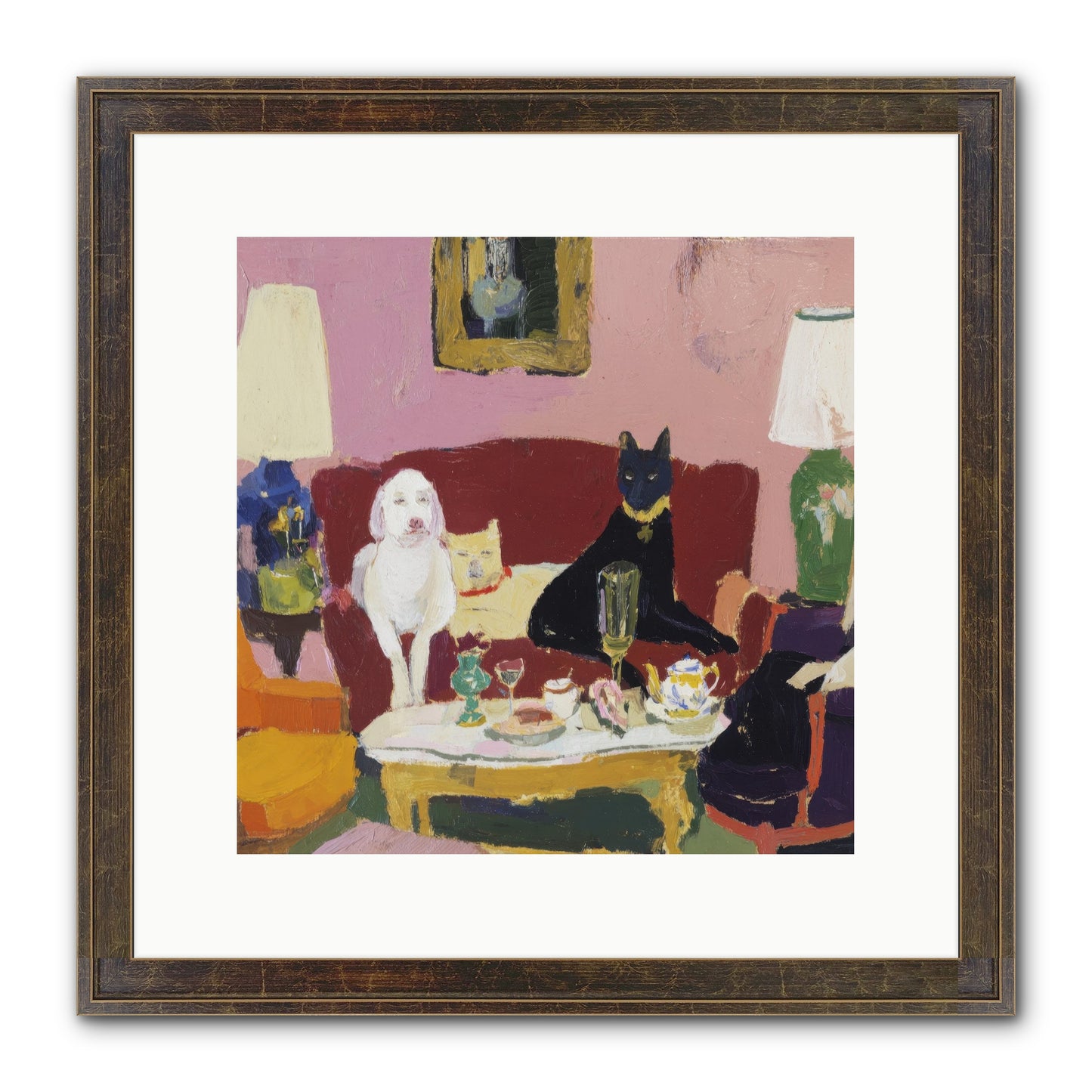 The Truce Framed Print - Slimwoods Black/Gold 12x12