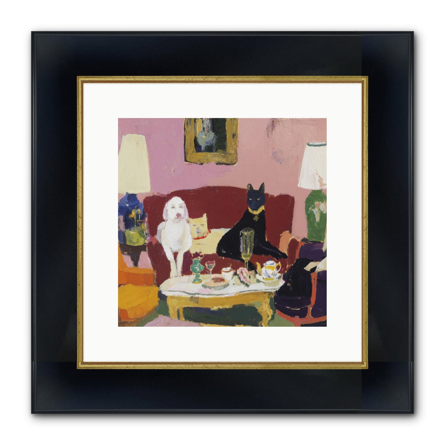 The Truce Framed Print - Wide Black w/Gold 12x12