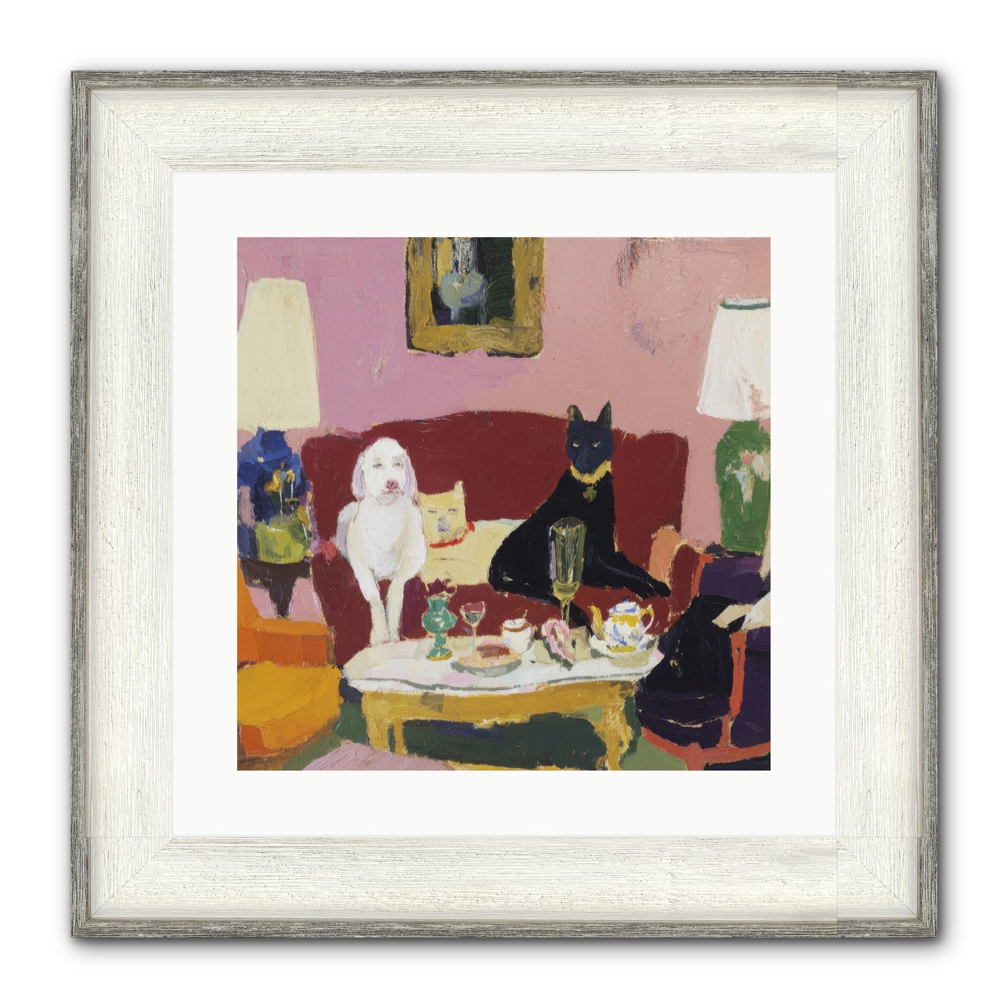 The Truce Framed Print - Driftwood White 16x16