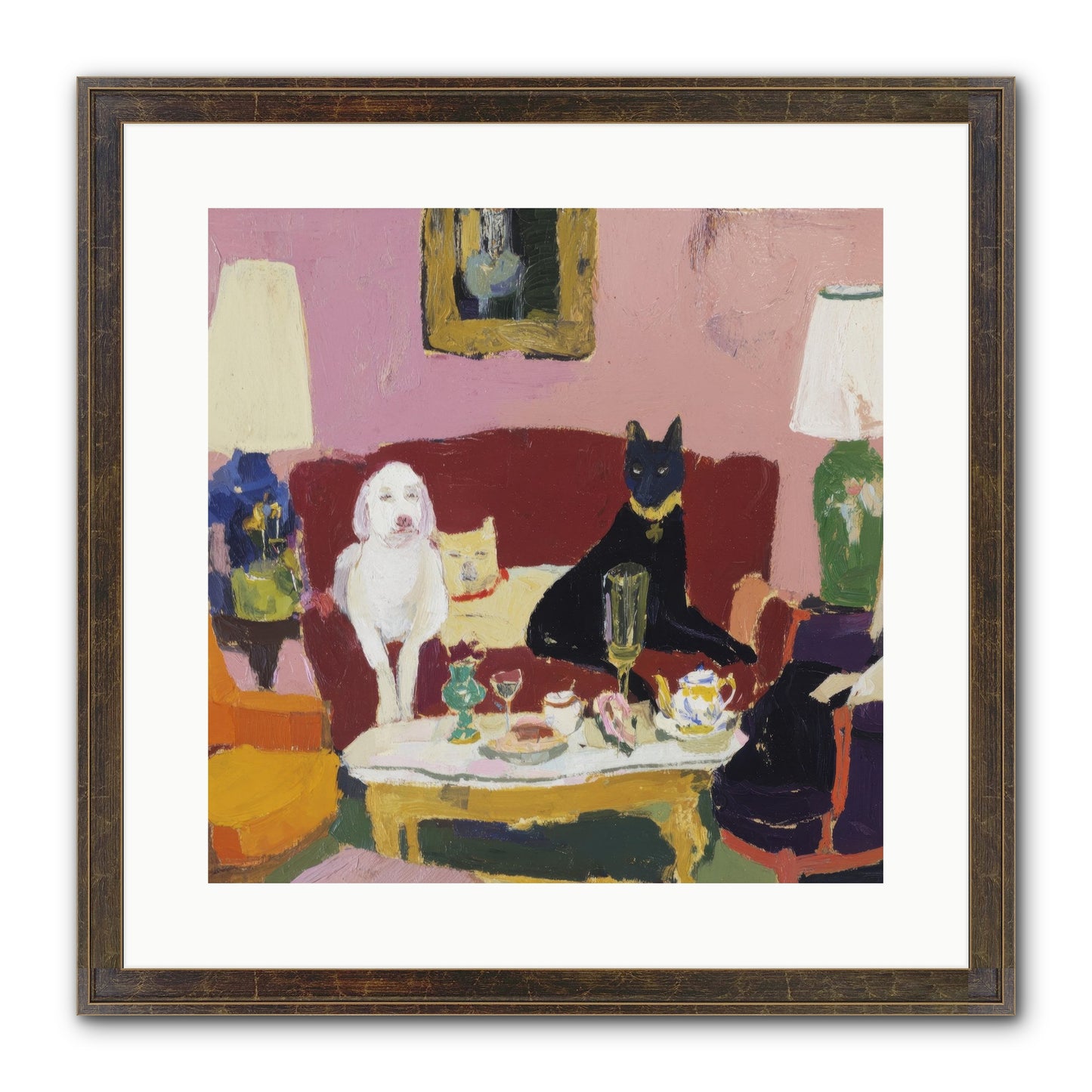 The Truce Framed Print - Slimwoods Black/Gold 16x16