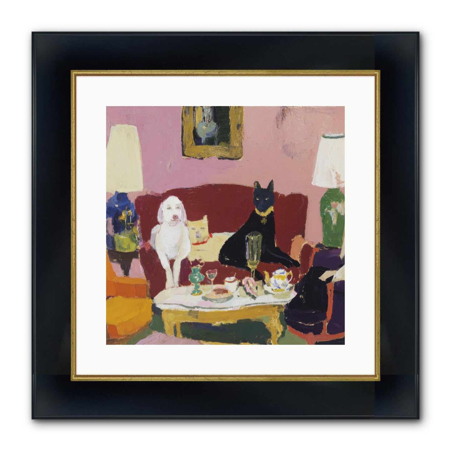 The Truce Framed Print - Wide Black w/Gold 16x16