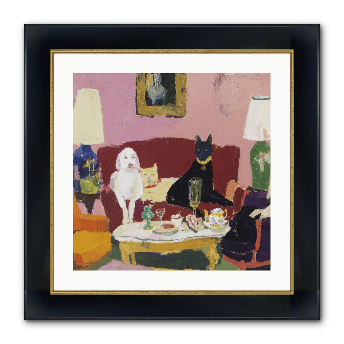 The Truce Framed Print - Wide Black w/Gold 20x20