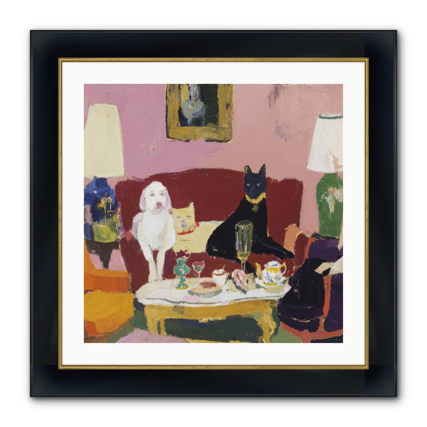 The Truce Framed Print - Wide Black w/Gold 24x24