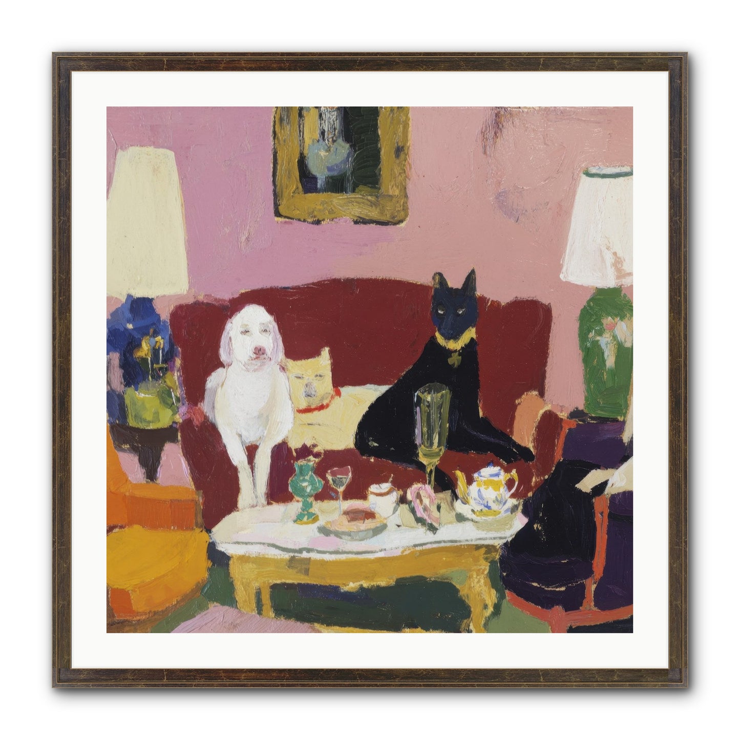 The Truce Framed Print - Slimwoods Black/Gold 30x30