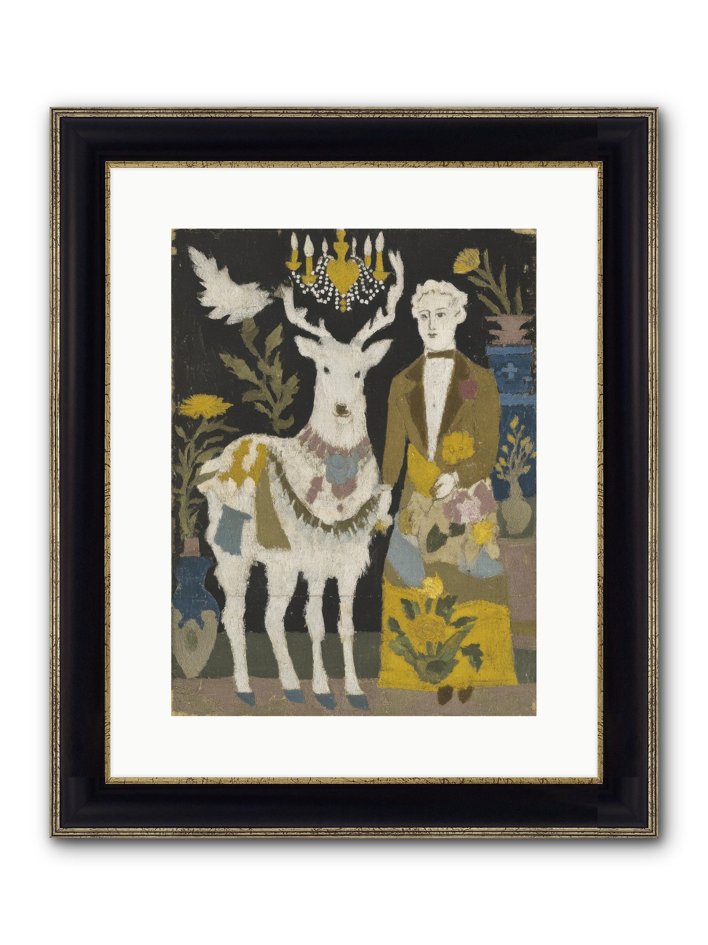 The Umbrella Conspiracy Framed Print - Black & Gold 12x16
