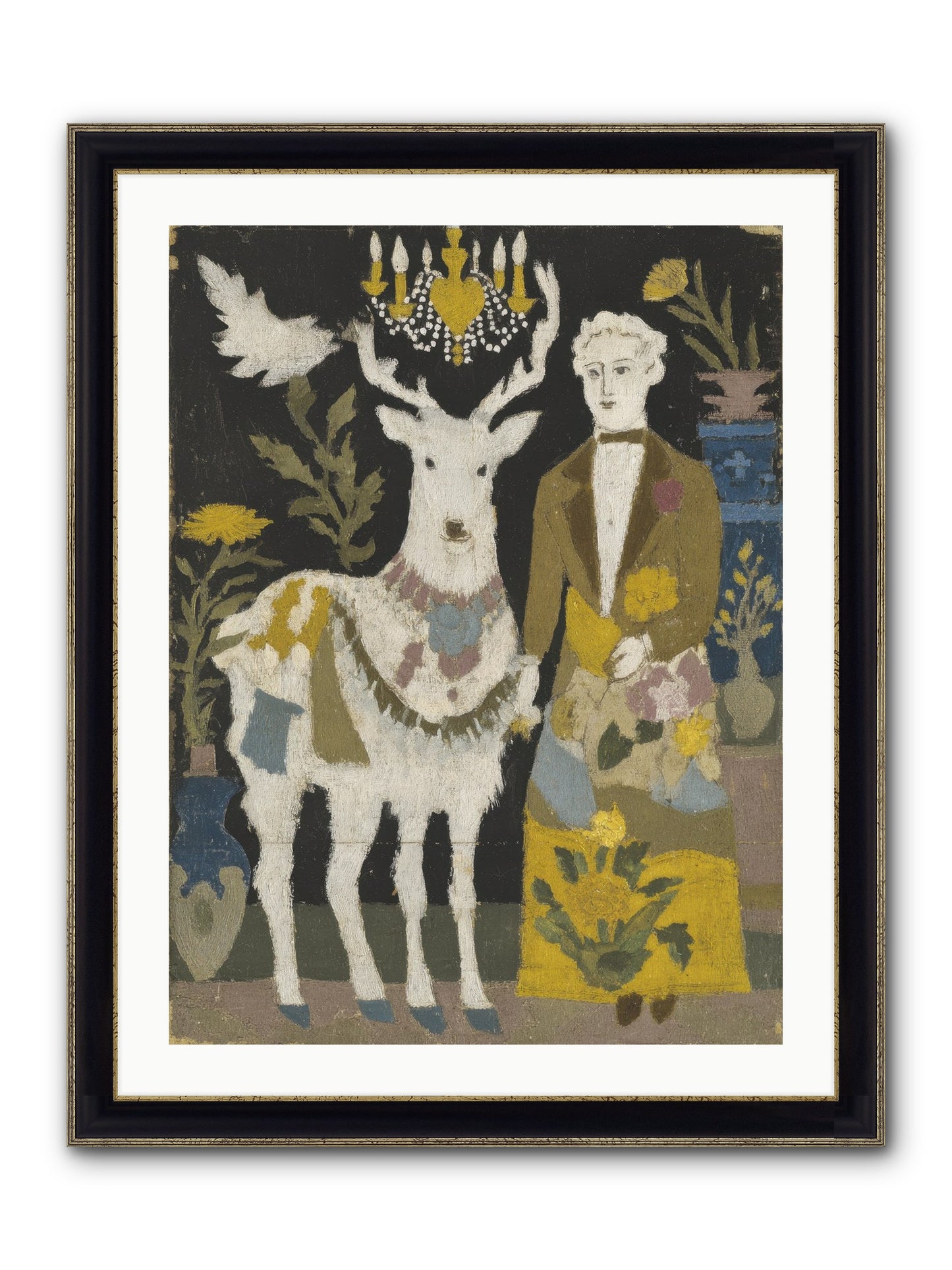 The Umbrella Conspiracy Framed Print - Black & Gold 24x32