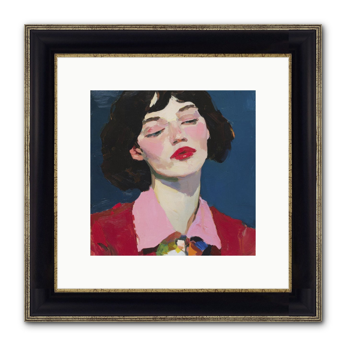 The Unapologetic Hour Framed Print - Black & Gold 10x10