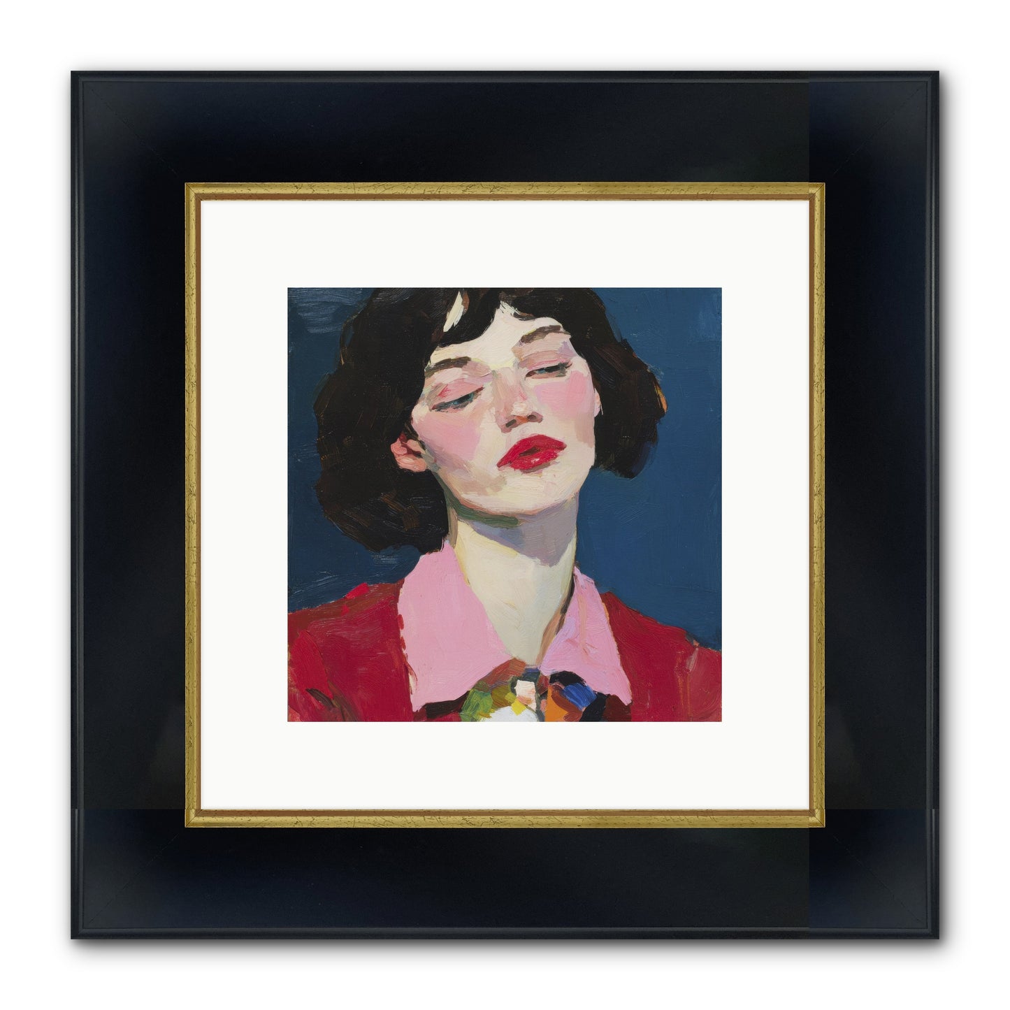 The Unapologetic Hour Framed Print - Wide Black w/Gold 10x10