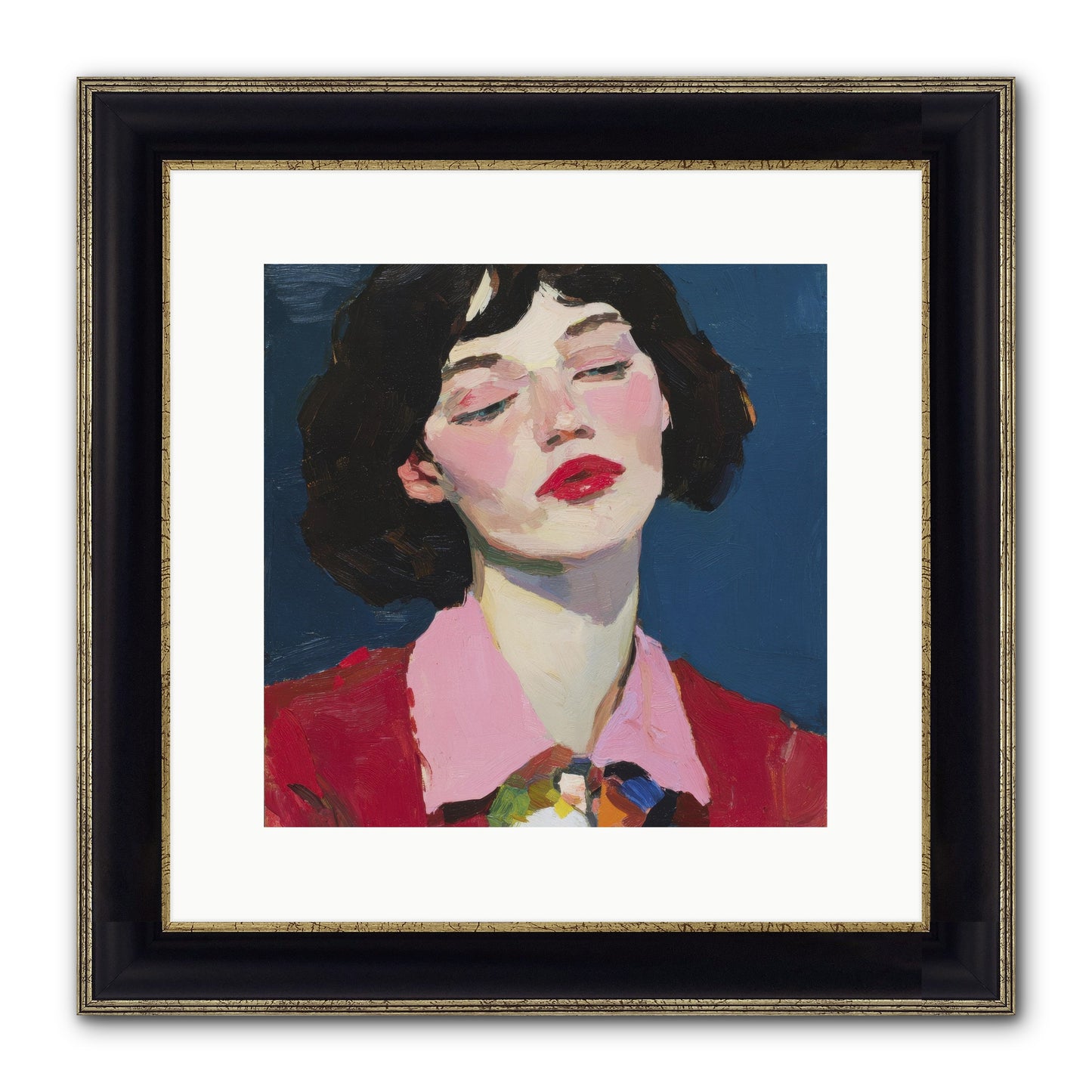 The Unapologetic Hour Framed Print - Black & Gold 12x12