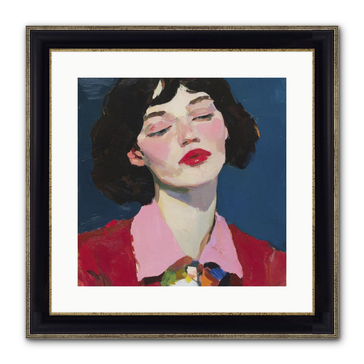 The Unapologetic Hour Framed Print - Black & Gold 16x16