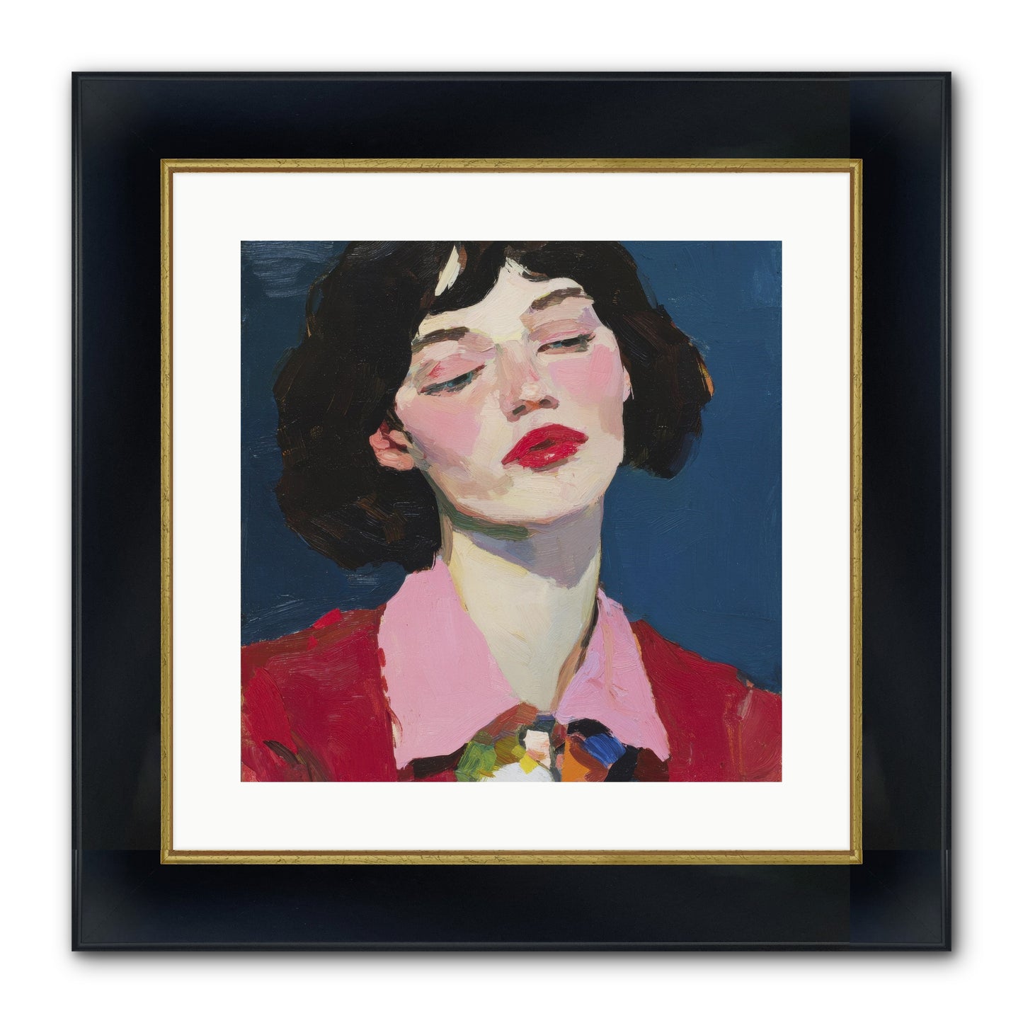 The Unapologetic Hour Framed Print - Wide Black w/Gold 16x16