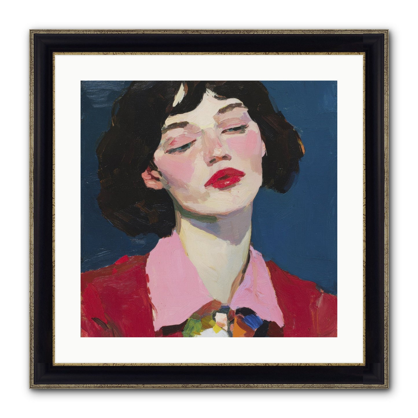 The Unapologetic Hour Framed Print - Black & Gold 20x20