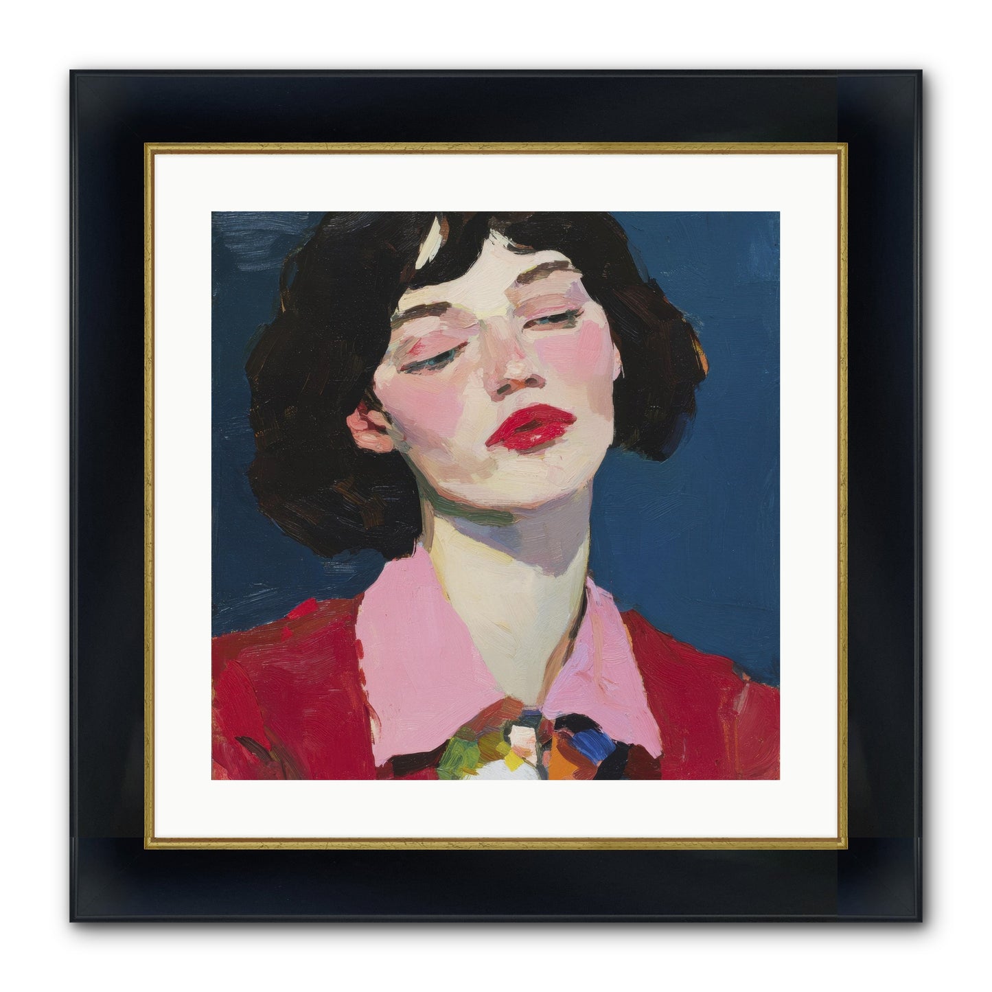 The Unapologetic Hour Framed Print - Wide Black w/Gold 20x20