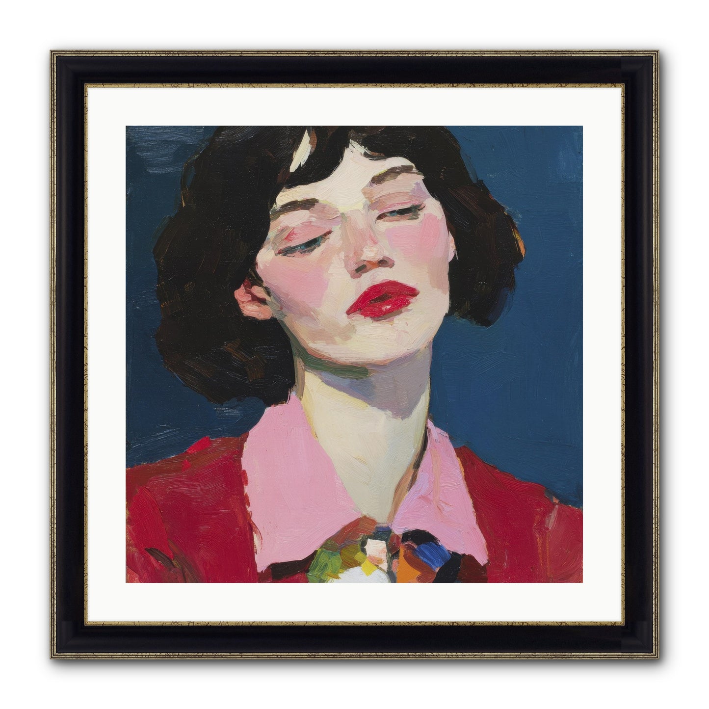 The Unapologetic Hour Framed Print - Black & Gold 24x24