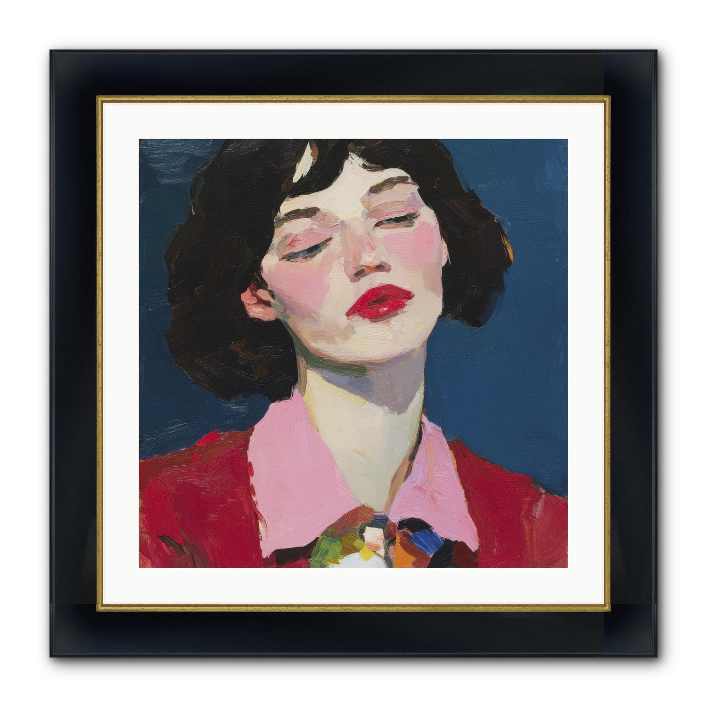 The Unapologetic Hour Framed Print - Wide Black w/Gold 24x24