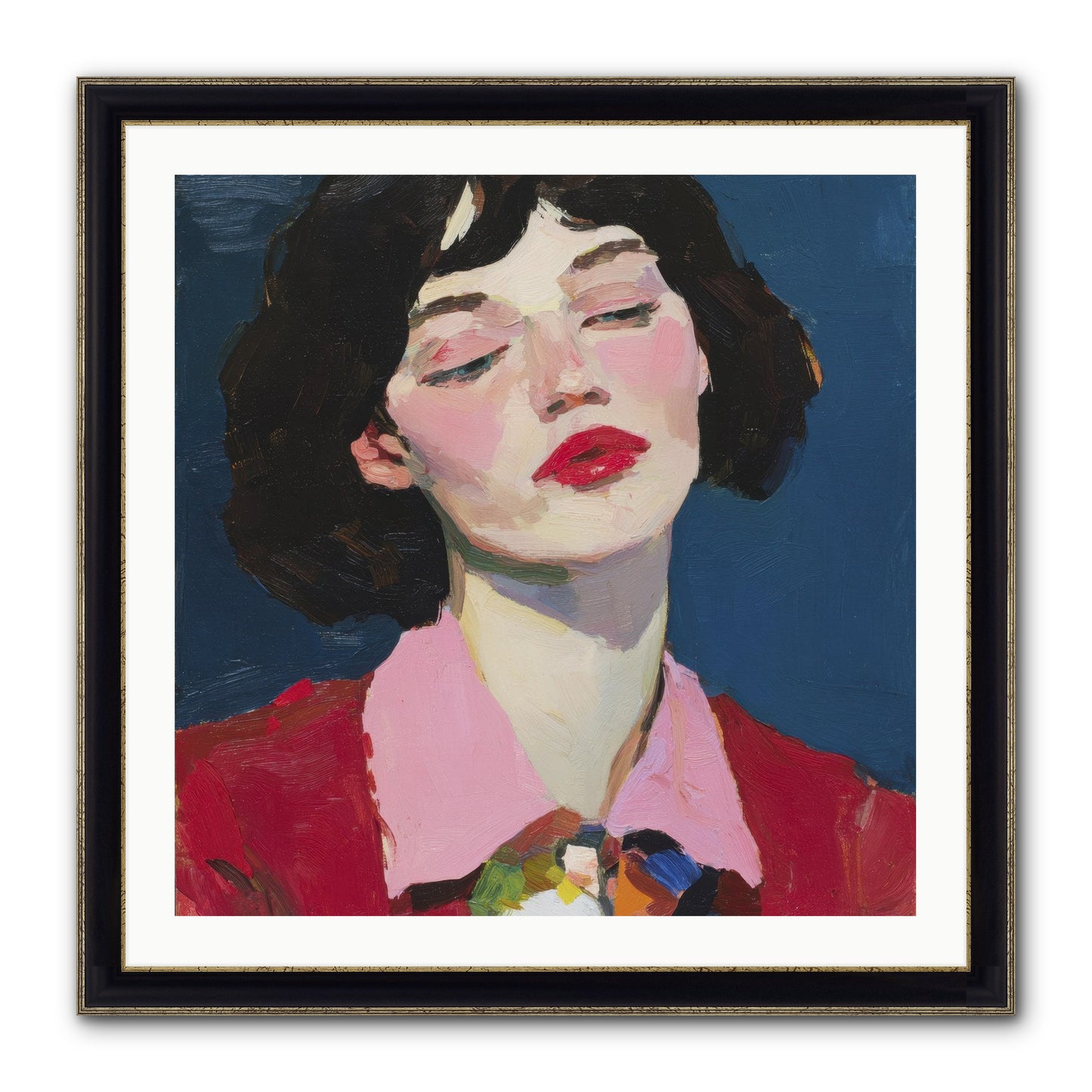 The Unapologetic Hour Framed Print - Black & Gold 30x30