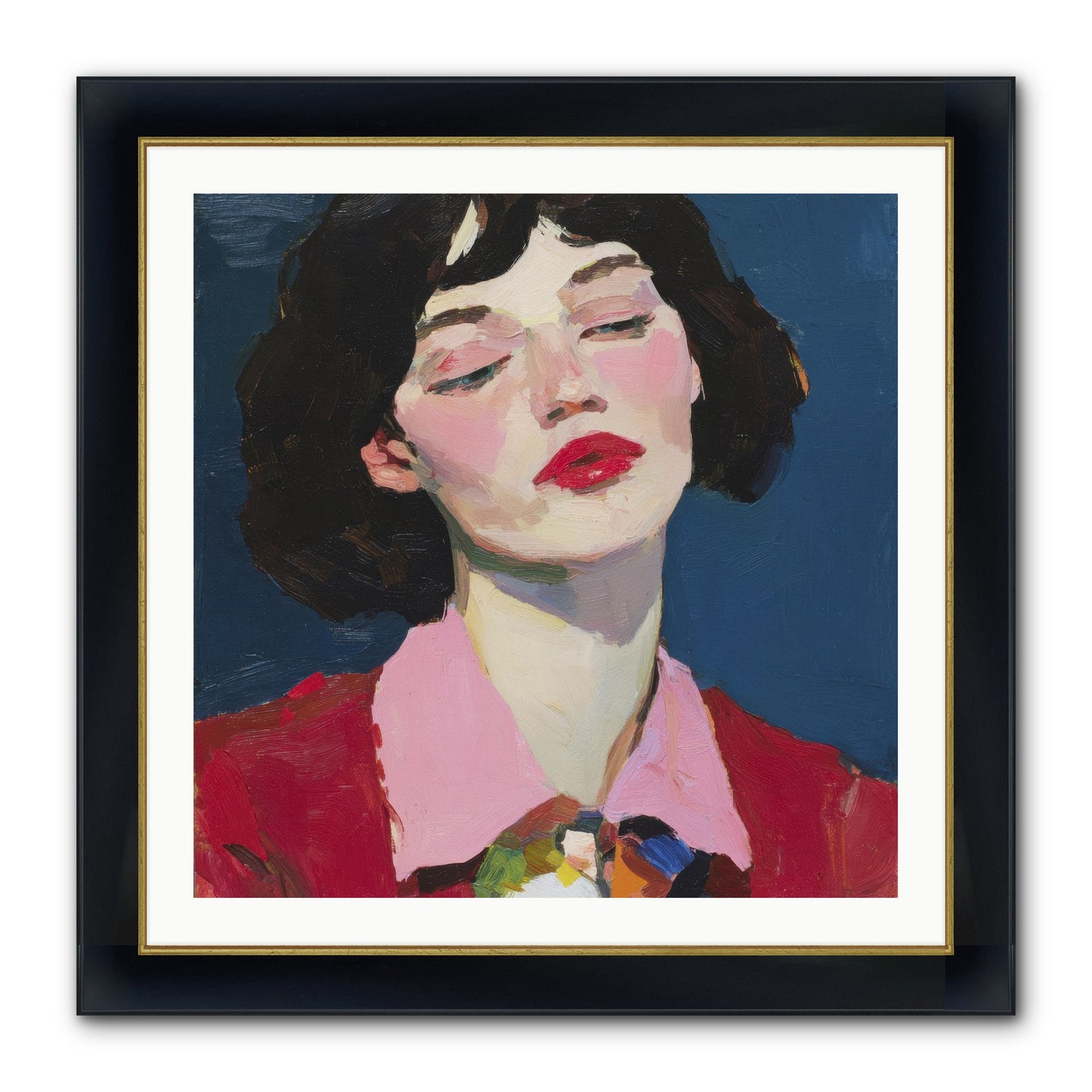 The Unapologetic Hour Framed Print - Wide Black w/Gold 30x30