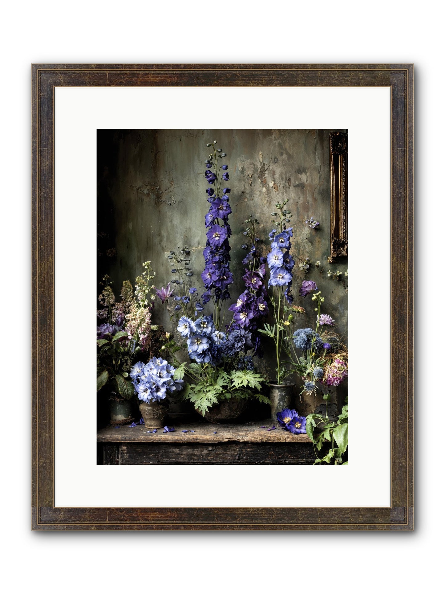 The Unending Horizon Framed Print - Slimwoods Black/Gold 12x16