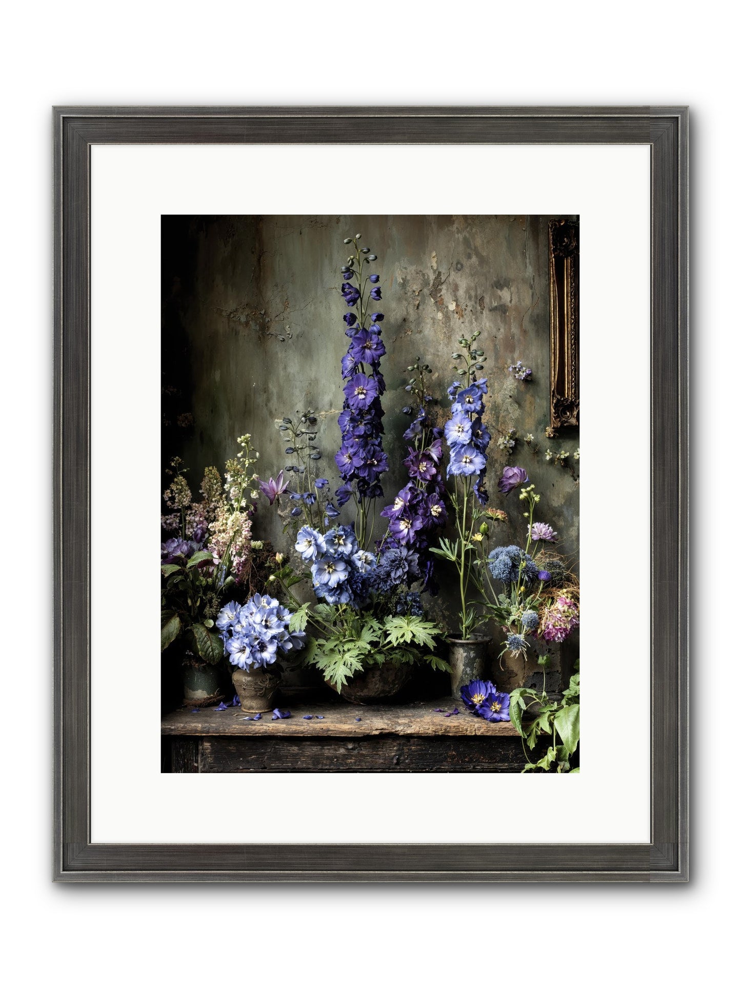 The Unending Horizon Framed Print - Slimwoods Black/Silver 12x16