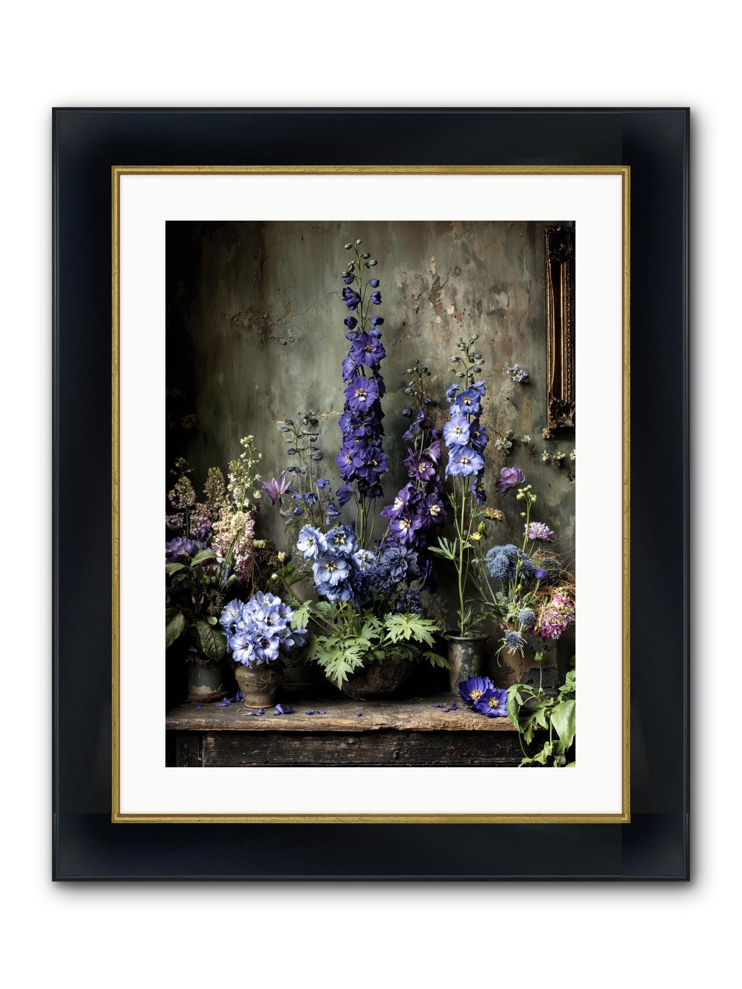 The Unending Horizon Framed Print - Wide Black w/Gold 18x24