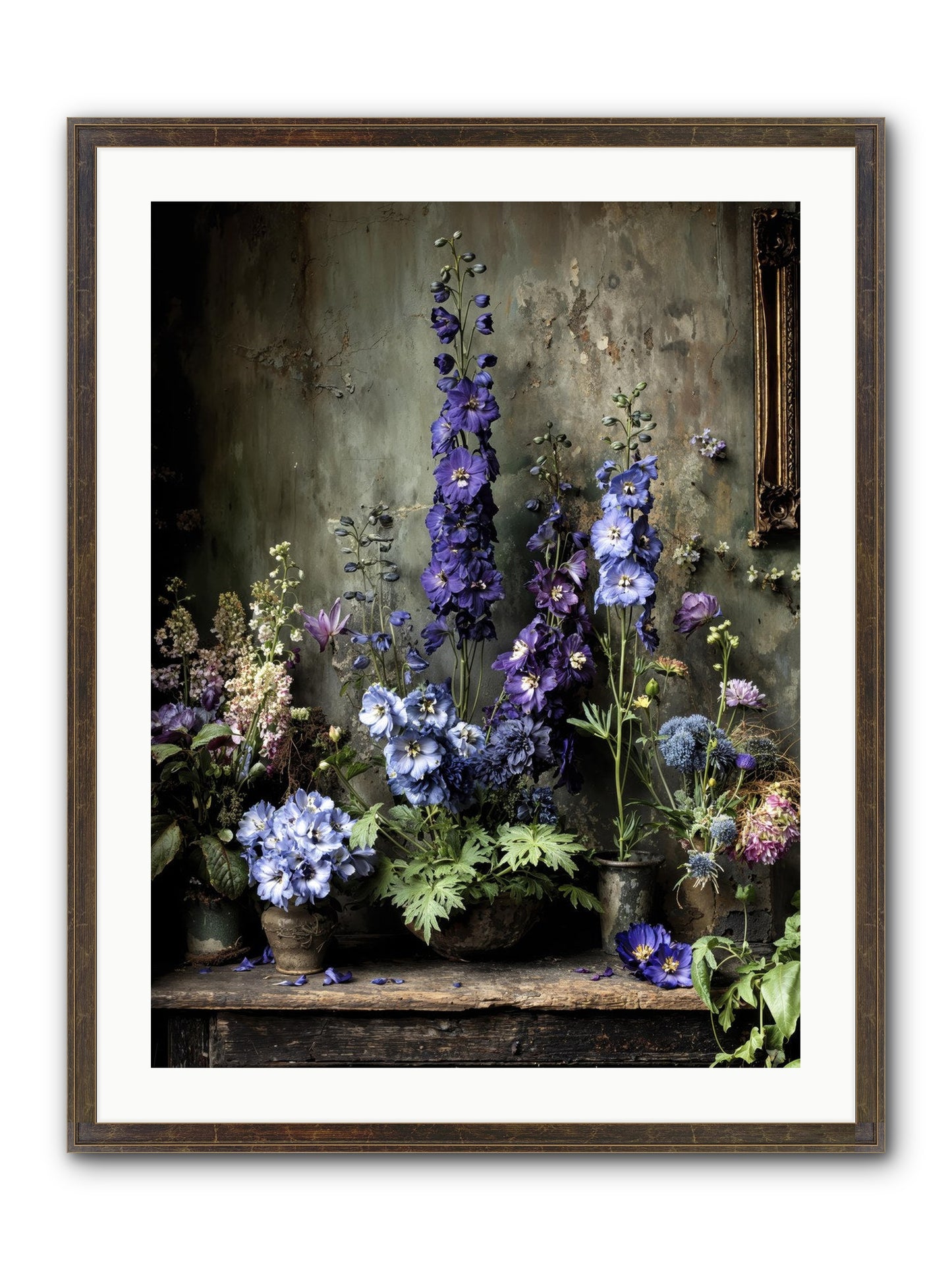 The Unending Horizon Framed Print - Slimwoods Black/Gold 24x32