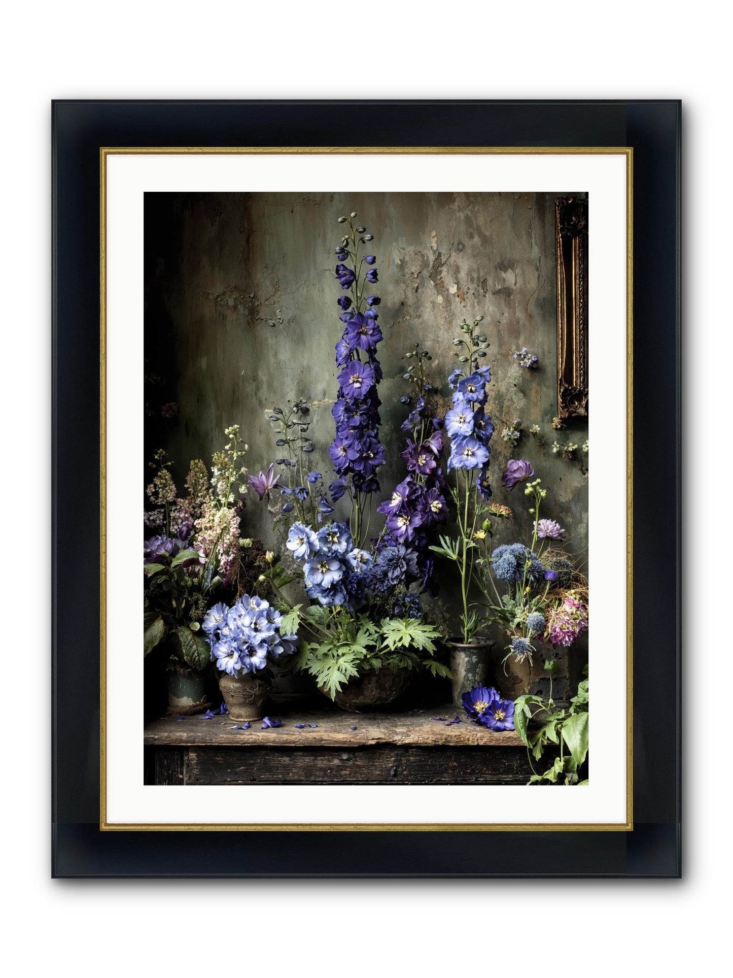 The Unending Horizon Framed Print - Wide Black w/Gold 24x32