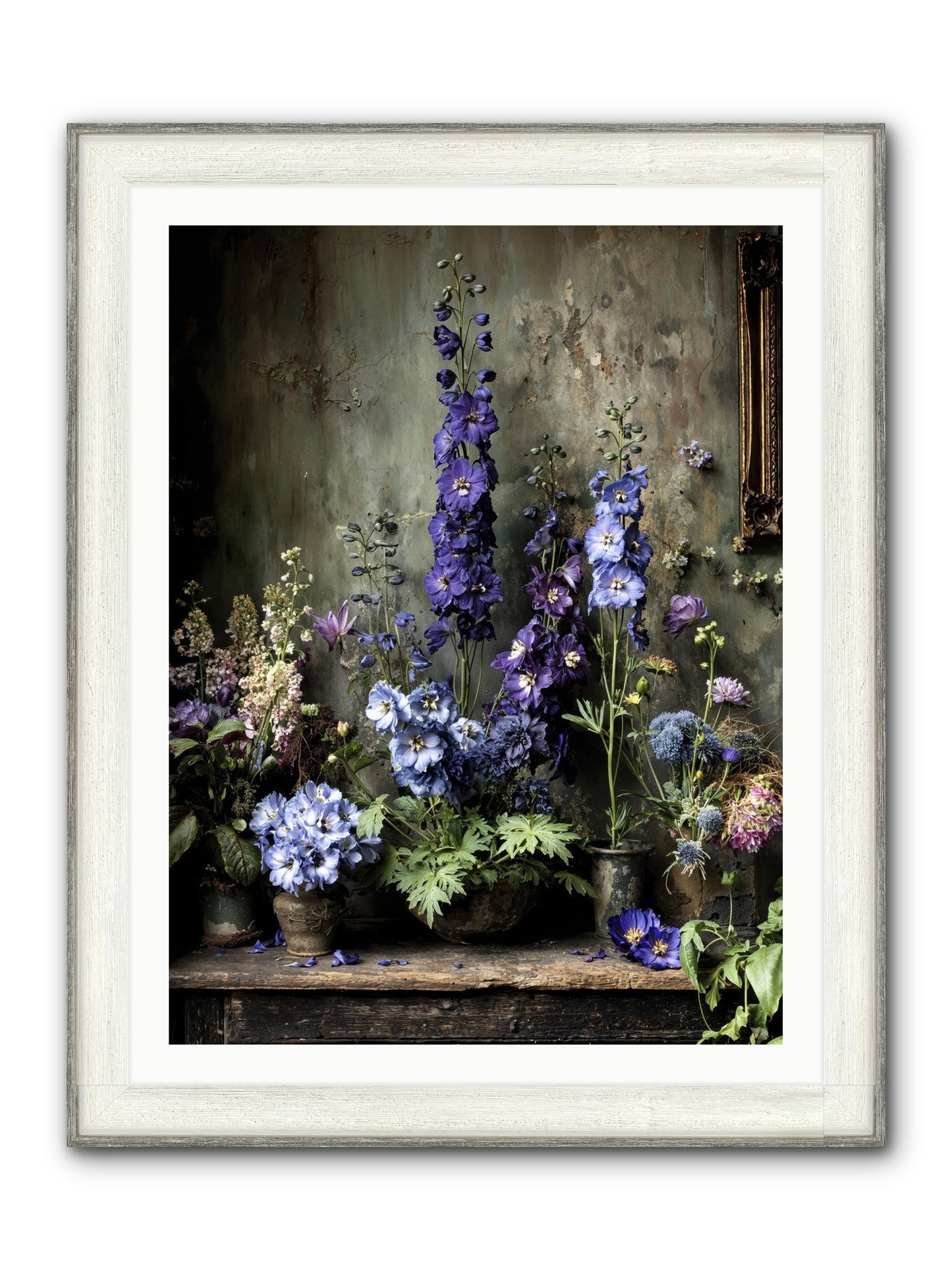 The Unending Horizon Framed Print - Driftwood White 30x40