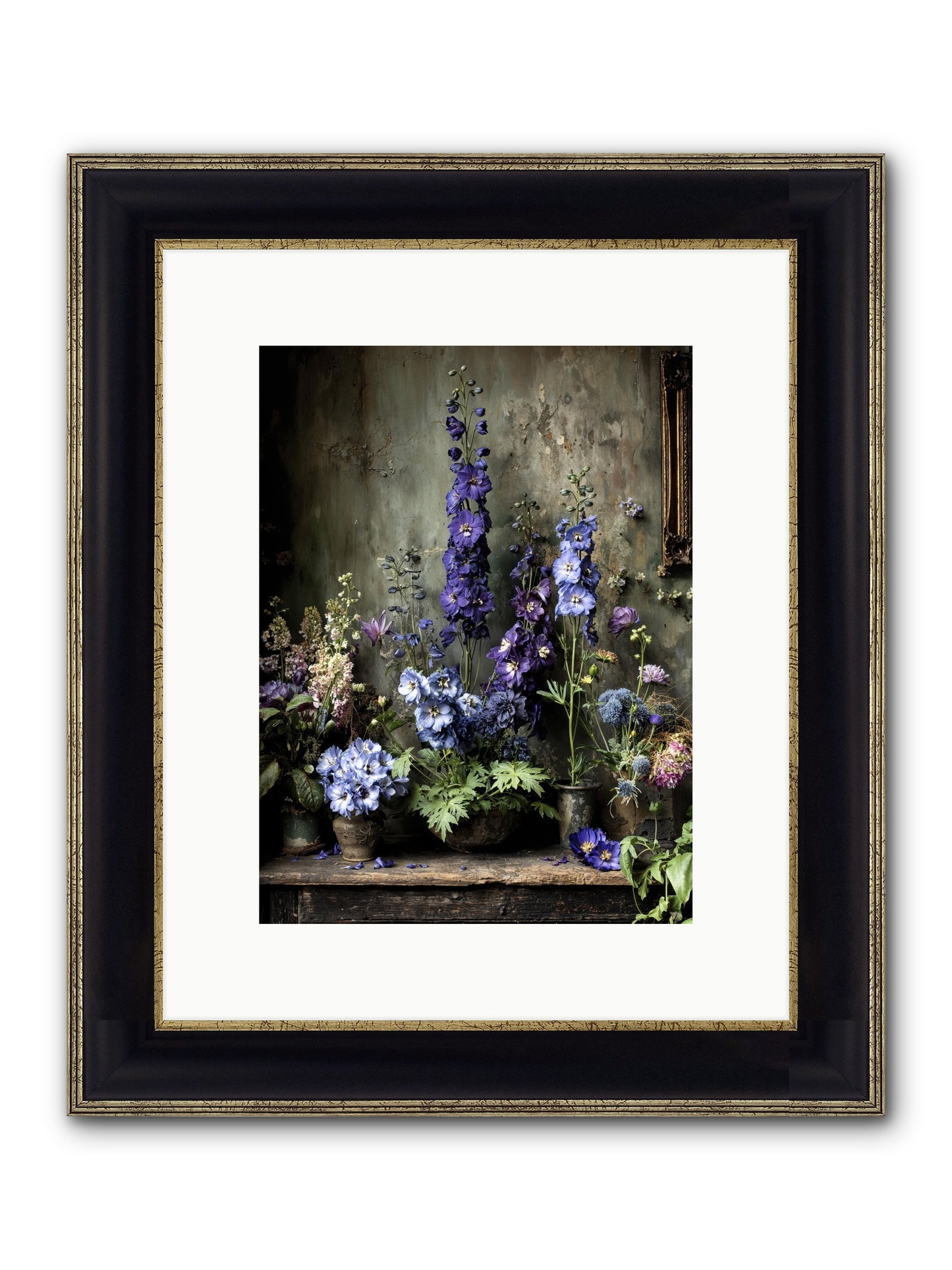 The Unending Horizon Framed Print - Black & Gold 9x12