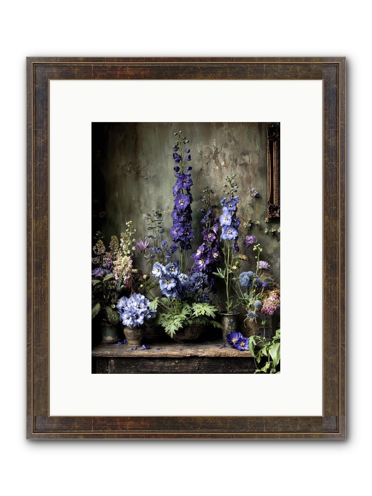 The Unending Horizon Framed Print - Slimwoods Black/Gold 9x12