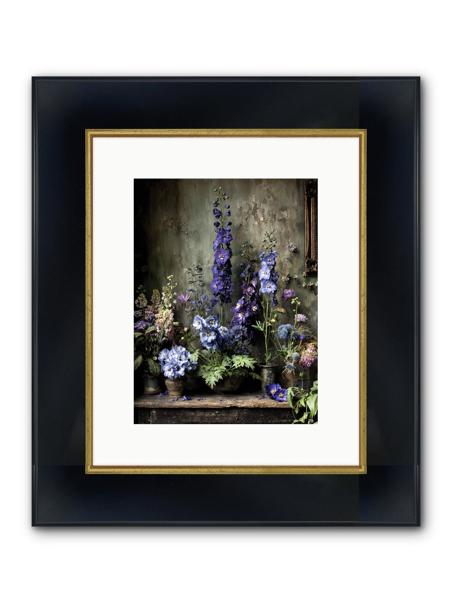 The Unending Horizon Framed Print - Wide Black w/Gold 9x12