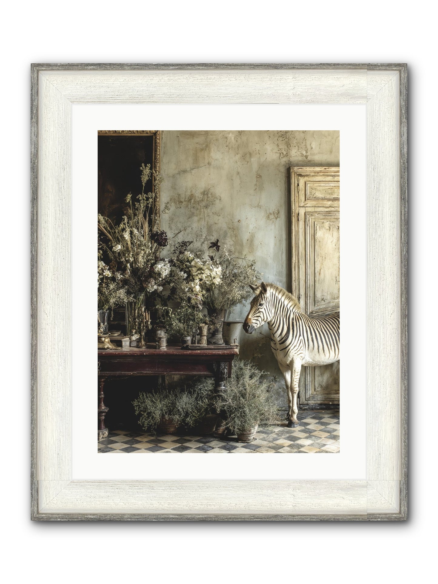 The Unending Prairie Framed Print - Driftwood White 18x24