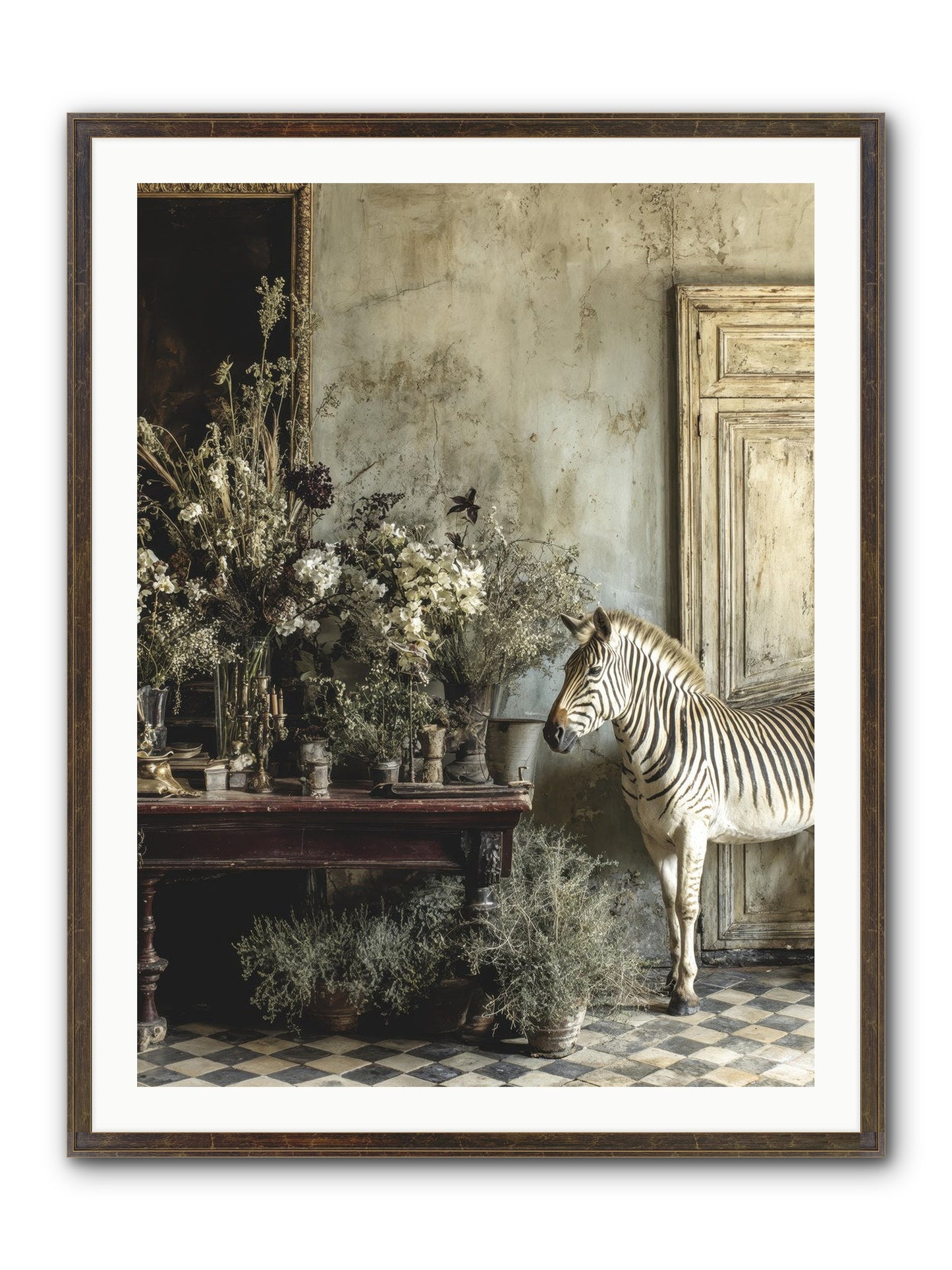 The Unending Prairie Framed Print - Slimwoods Black/Gold 30x40