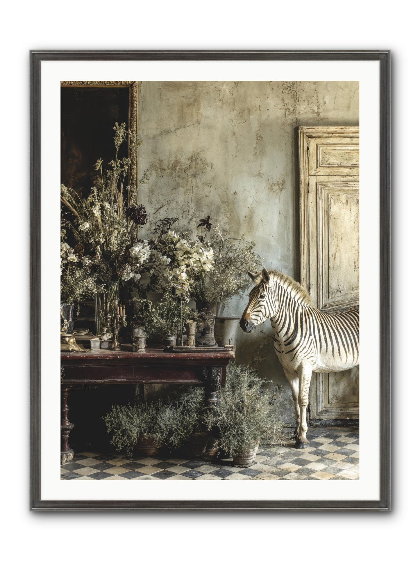The Unending Prairie Framed Print - Slimwoods Black/Silver 30x40