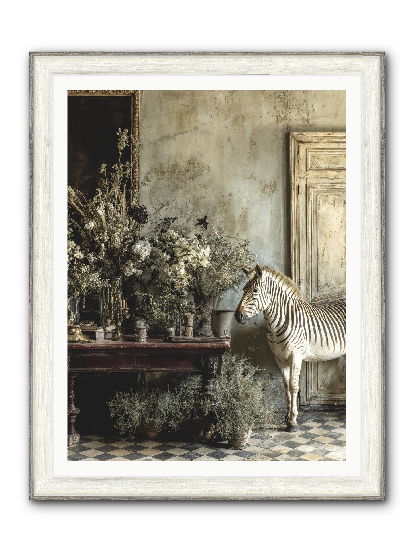 The Unending Prairie Framed Print - Driftwood White 36x48