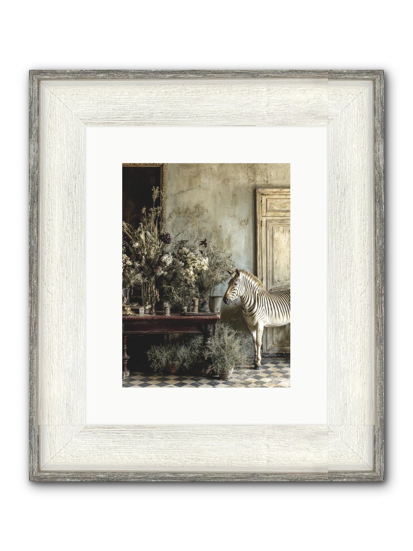 The Unending Prairie Framed Print - Driftwood White 9x12
