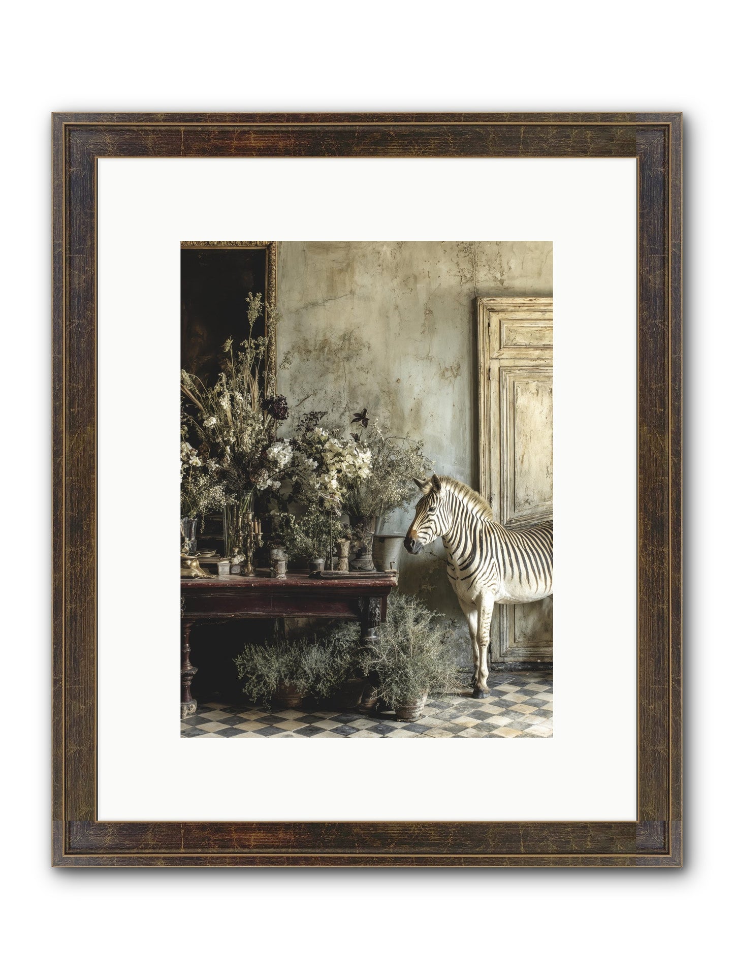 The Unending Prairie Framed Print - Slimwoods Black/Gold 9x12