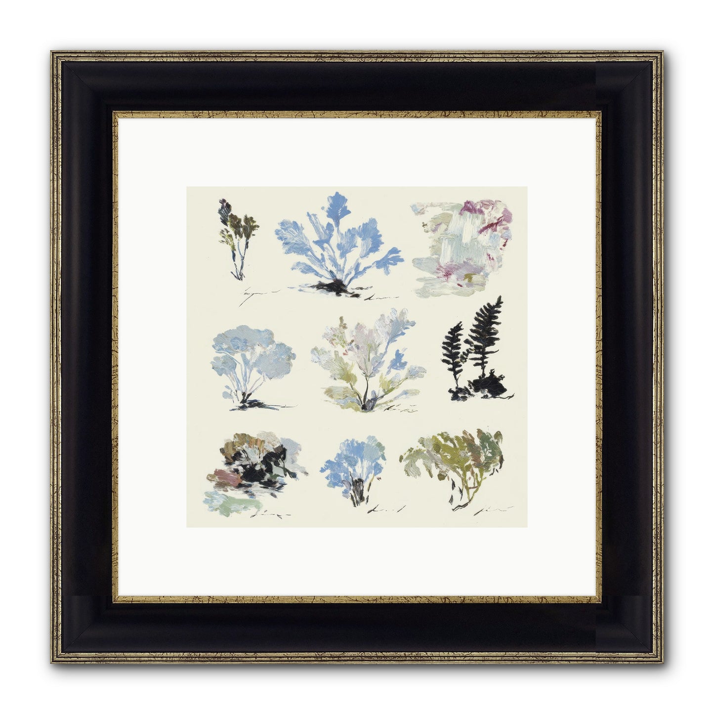 The Unfurling Chronicles No.1 Framed Print - Black & Gold 10x10