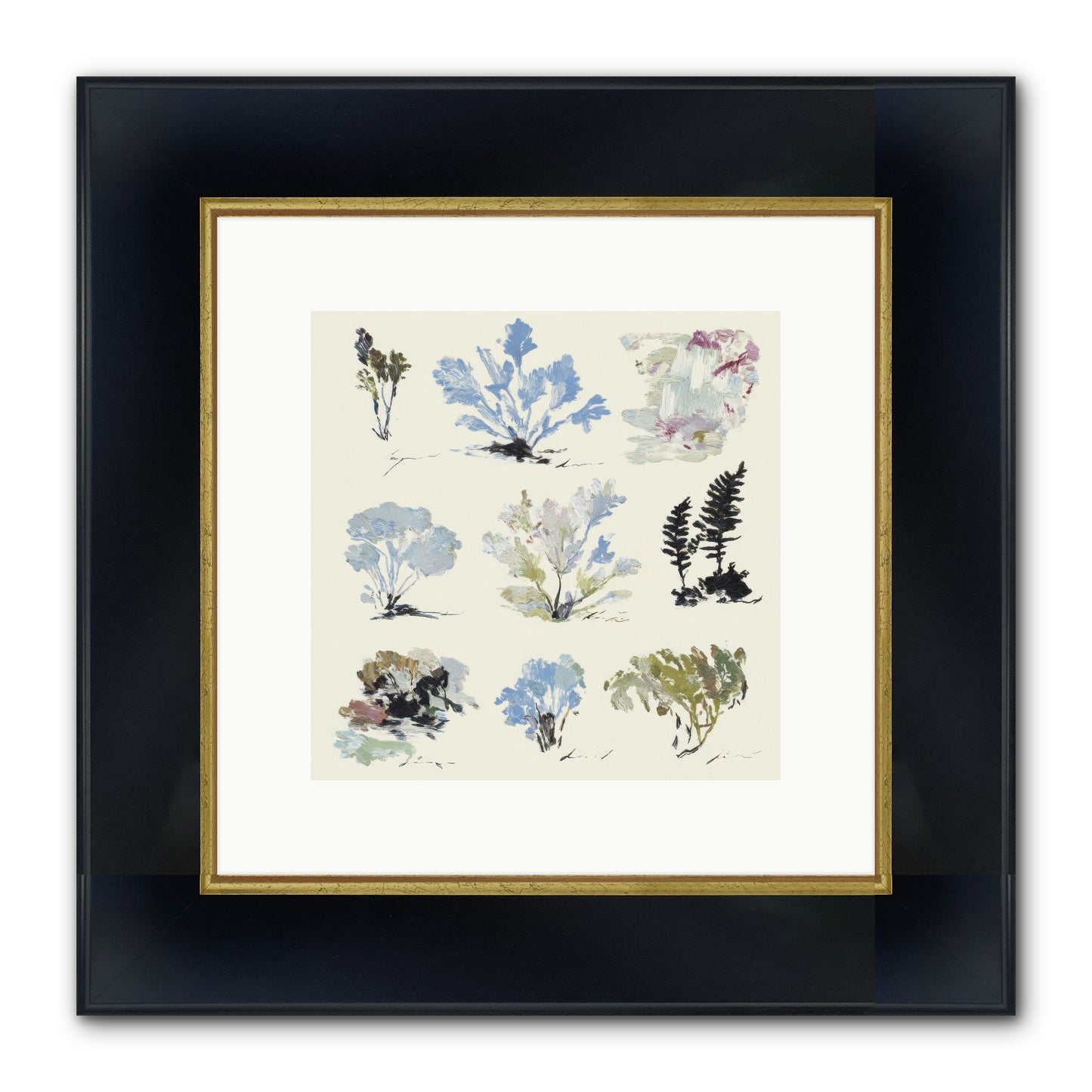 The Unfurling Chronicles No.1 Framed Print - Wide Black w/Gold 10x10