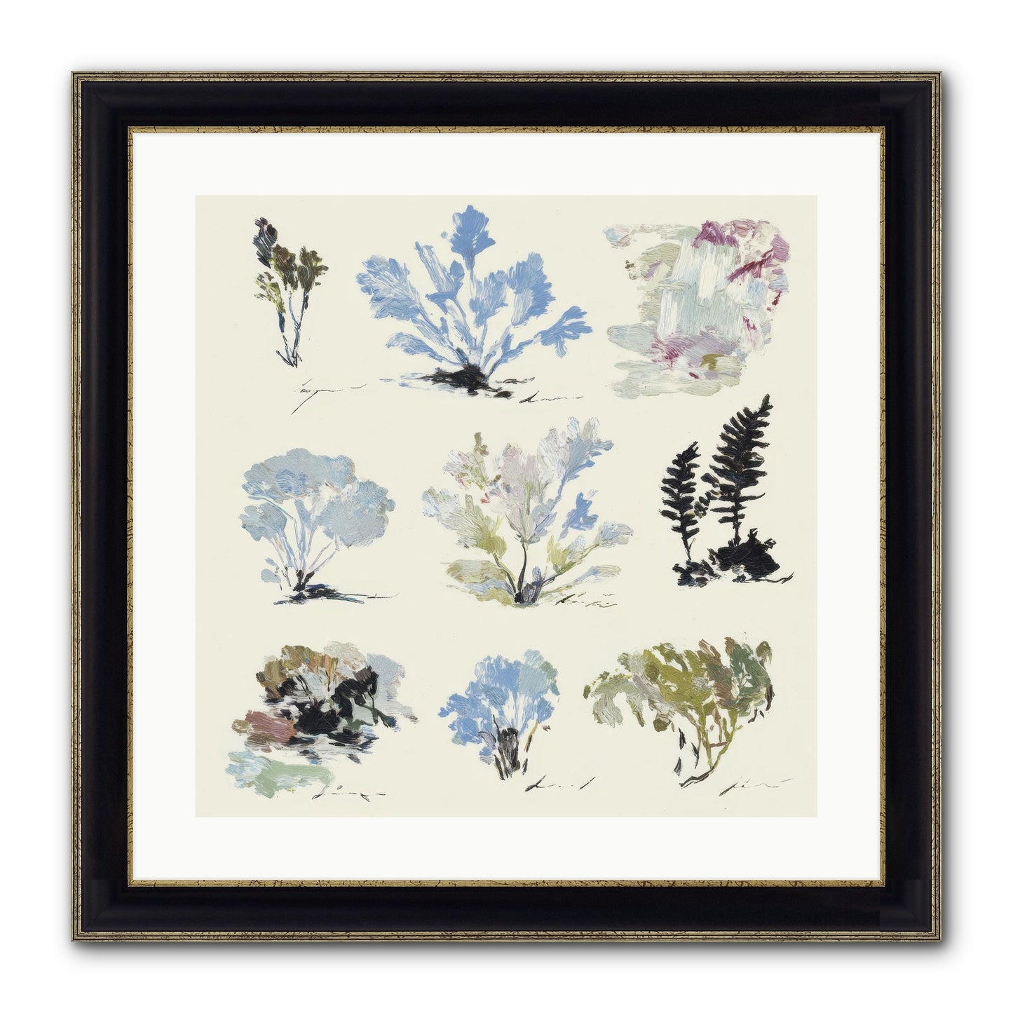 The Unfurling Chronicles No.1 Framed Print - Black & Gold 20x20