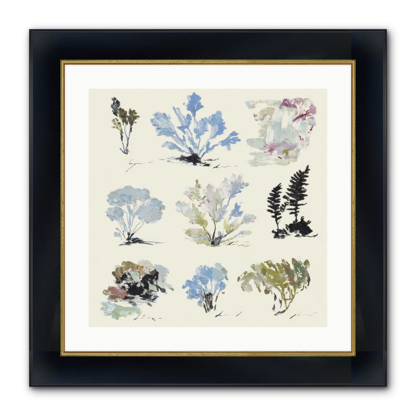 The Unfurling Chronicles No.1 Framed Print - Wide Black w/Gold 20x20