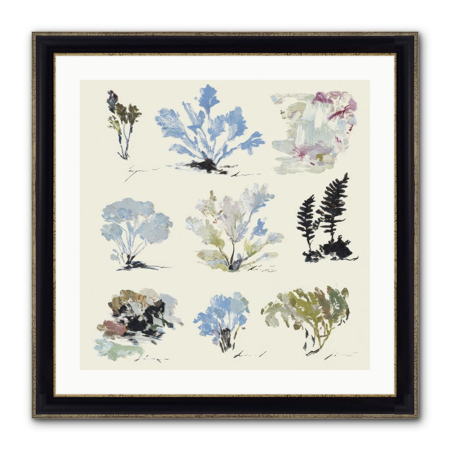 The Unfurling Chronicles No.1 Framed Print - Black & Gold 24x24