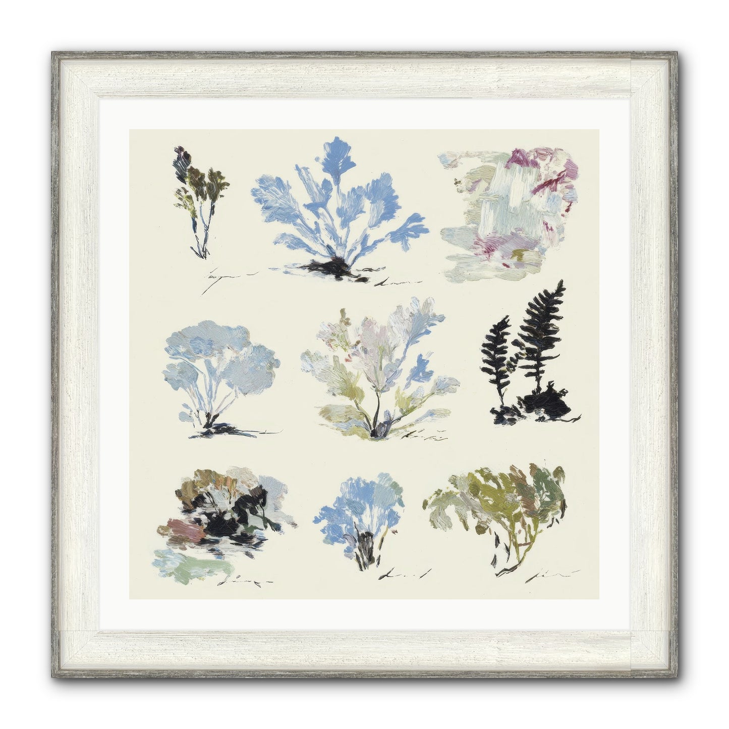 The Unfurling Chronicles No.1 Framed Print - Driftwood White 30x30