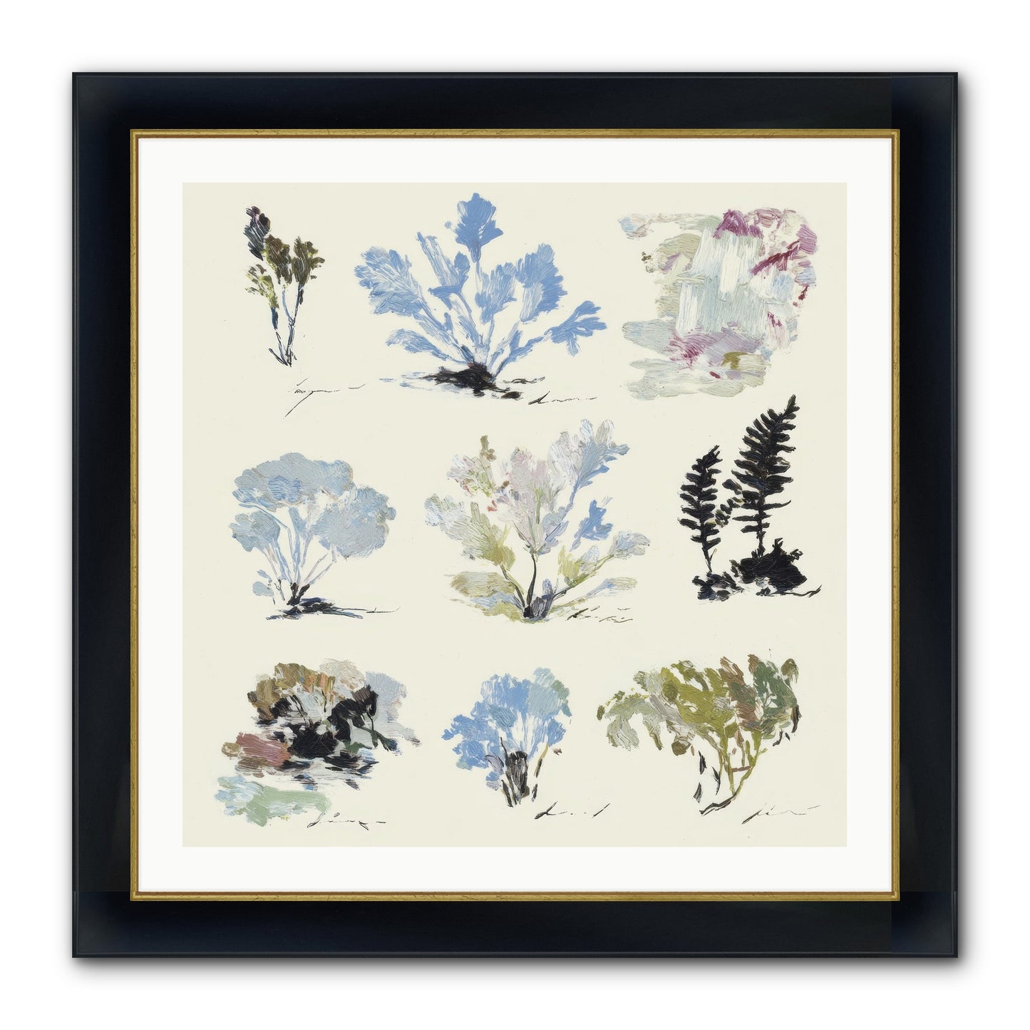 The Unfurling Chronicles No.1 Framed Print - Wide Black w/Gold 30x30