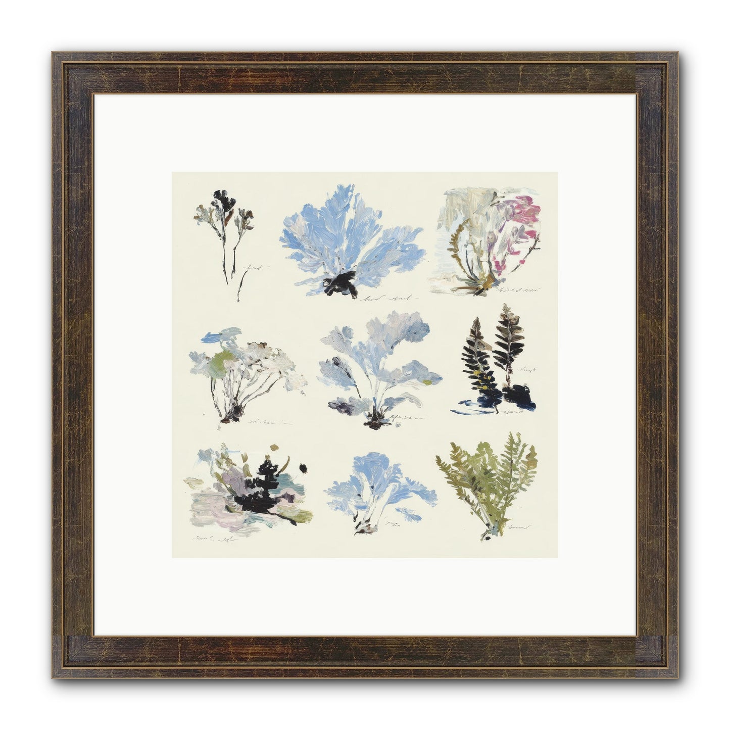 The Unfurling Chronicles No.2 Framed Print - Slimwoods Black/Gold 10x10